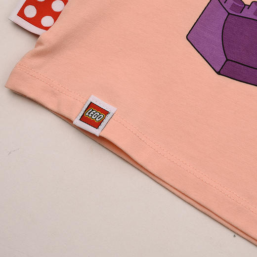 棉果果× LEGO女童夏季凉感短袖氨棉汗布纯棉短袖T恤L222140226395 商品图3