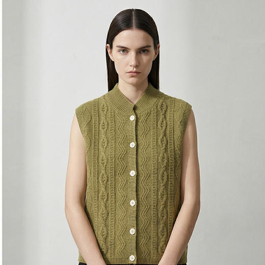 【咕咕同款】KINGDEER/KD秋冬新款女式马甲羊绒衫L805847经典基本款/气质款鹿王 商品图12