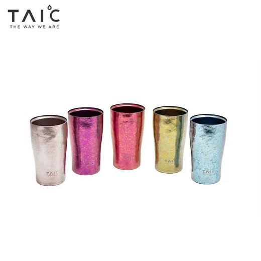 英国taic太可双层真空纯钛啤酒杯吸管杯礼品水杯保温保冷户外超轻420ml 商品图0