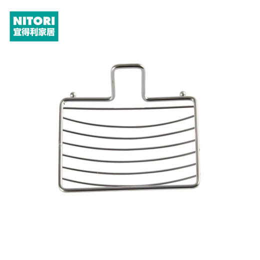 NITORI宜得利家居 免打孔浴室肥皂架沥水强力贴片 不锈钢皂架 商品图0