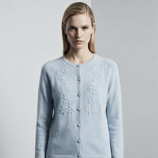 【咕咕同款】KINGDEER/KD秋冬新款女式长袖羊绒衫L805650经典基本款/气质款鹿王 红色 商品图8