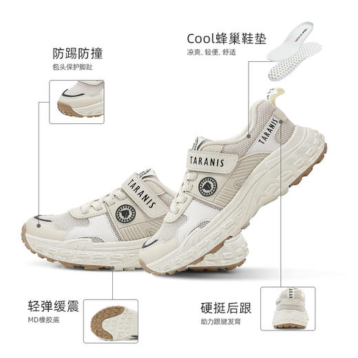 泰兰尼斯春款中大童超轻网面运动鞋T01D5A7095 商品图1
