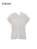 hidemi副线小h V领百搭小飞袖短袖T恤 商品缩略图13