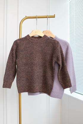 儿童暖暖花纱羊毛衣