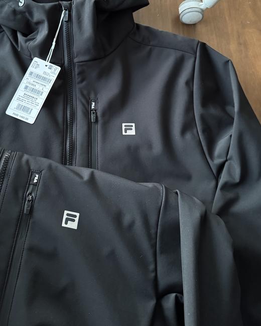 跨年售后 斐乐秋冬季男女款加绒梭织软壳连帽外套 yh 340152 商品图6