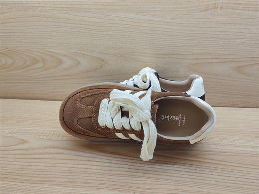 2025秋季新款豪行真皮女鞋25330686时尚平底系带休闲青春单鞋 商品图5