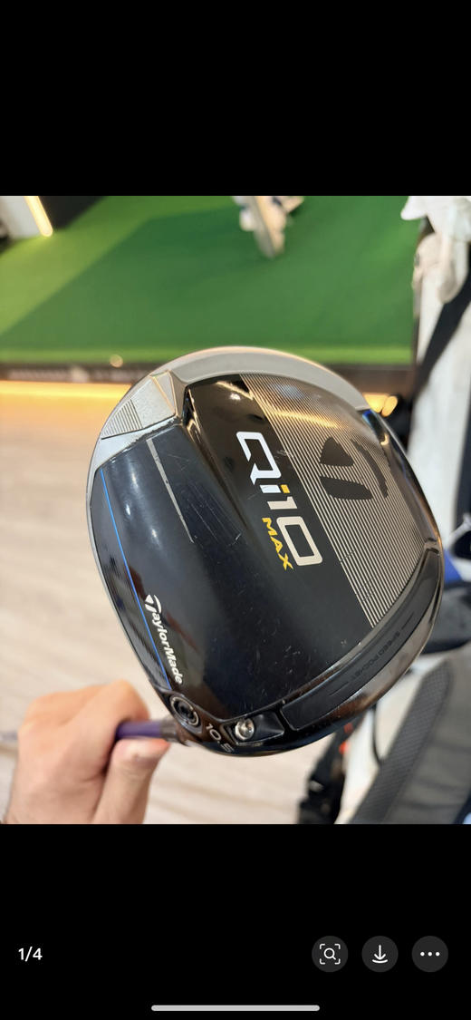 八成新的泰勒梅次新款Qi10一号木杆10.5度MAX版50克R美规杆身相当于日规的SR硬度 商品图0