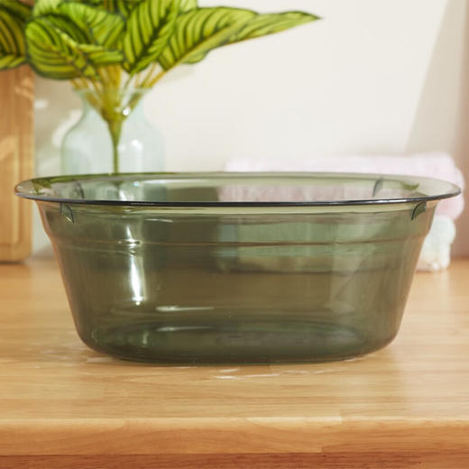 NITORI宜得利家居 浴室厨房适用PET透明脸盆洗脸洗水果轻便易拿 商品图2