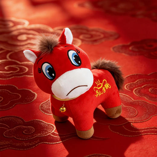 【火爆全网的哭哭马笑笑马】【一对装】 20cm/25cm/30cm可选 2026马年吉祥物公仔 马上有钱毛绒玩具哭哭马笑笑马玩偶 高品质 非义乌货 商品图4