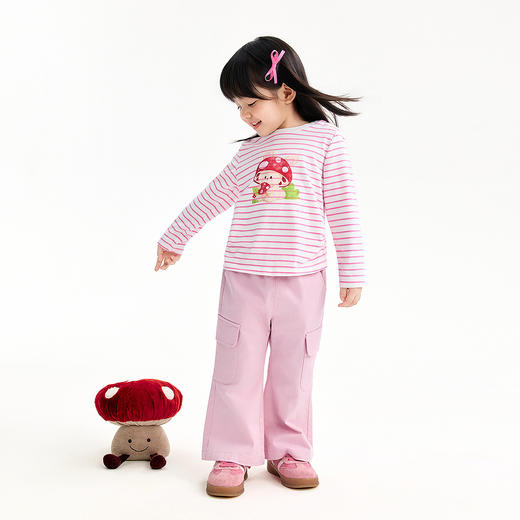 【实体店同款】女童圆领长袖上衣春季新款安奈儿童装XG611045 商品图3