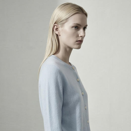 KINGDEER/KD秋冬新款百搭休闲宽松圆领羊绒开衫 约260g L805587经典基本款/气质款/100%山羊绒鹿王 商品图14