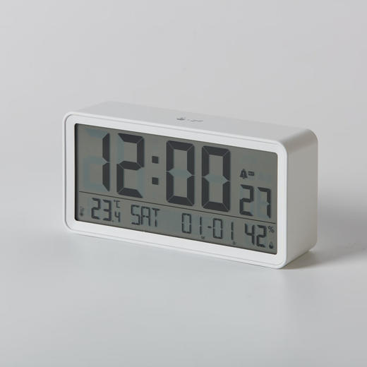 NITORI宜得利家居 现代简约多功能卧室床头数字时钟电子钟LCD电子钟 商品图2