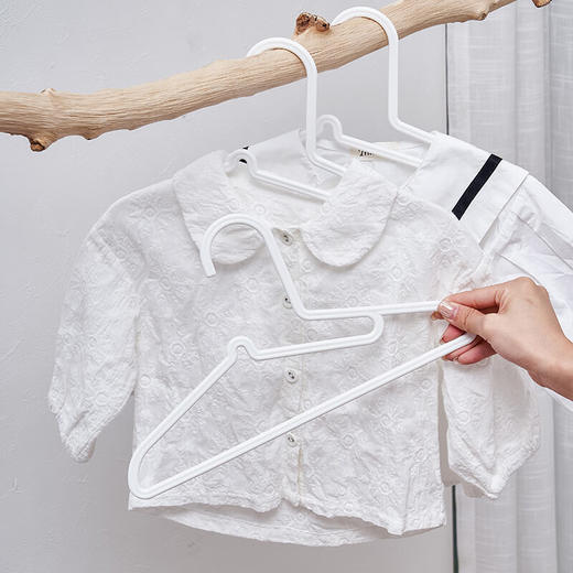 儿童衣架晾晒衣橱挂衣架护领衣架 5只装 商品图2