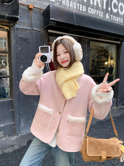 <曾小咸推荐>现货秒杀 ！微信超特价！两面穿皮毛一体外套 日常309.99 立减160 秒杀149.99！！ 商品图13