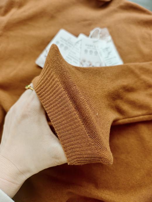 【A类品质，羊绒般手感】儿童秋冬新款卷边混纺羊毛衫 男女童半高领羊毛内搭 外穿 针织打底保暖羊毛衫 商品图6