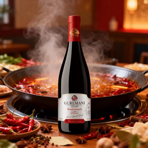 格鲁吉亚金泽马拉乌里半甜红葡萄酒 商品图5