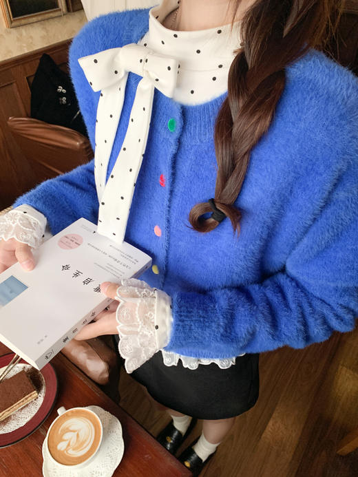 <曾小咸推荐>3.18现货秒杀 ！微信超特价！半高领波点蝴蝶结T恤 日常119.99 立减60 秒杀59.99！！毛衣开衫  秒杀89.99！！ 商品图11