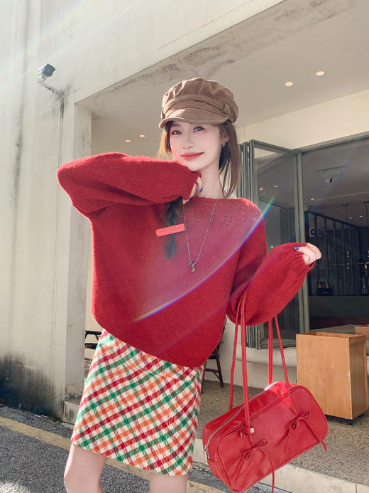 <曾小咸推荐>现货秒杀 ！微信超特价！韩系露肩毛衣 日常179.99 立减90 秒杀89.99！！ 商品图13