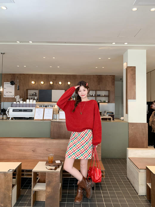 <曾小咸推荐>现货秒杀 ！微信超特价！韩系露肩毛衣 日常179.99 立减90 秒杀89.99！！ 商品图7