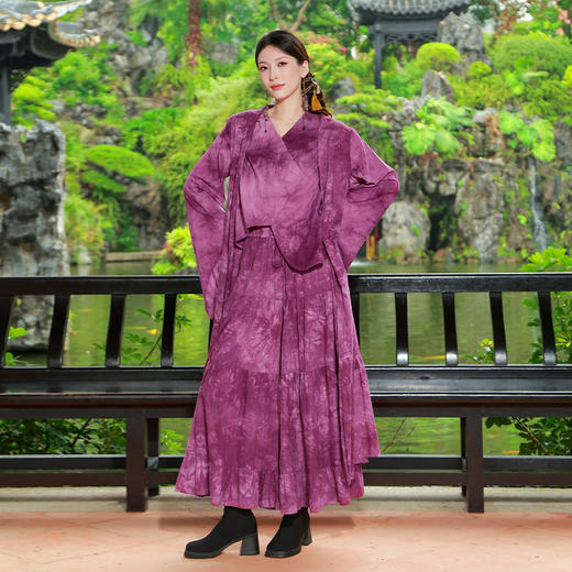 【2026春季上新】烟罗扎染长外套 | 现货加急发 商品图0