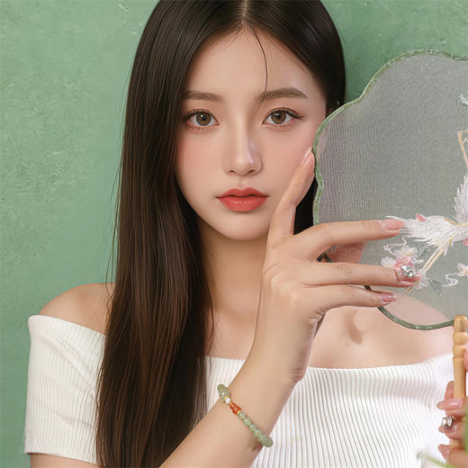 玉玲珑手链 中国风葫芦和田玉S925银手链手串送女友礼物MEMORA诗普琳NB904401 商品图1