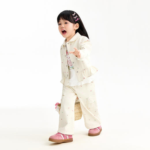 【实体店同款】女童翻领外套春季新款安奈儿童装XG615060 商品图3