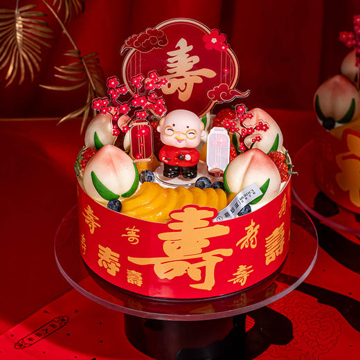 8英寸金福载寿 商品图0