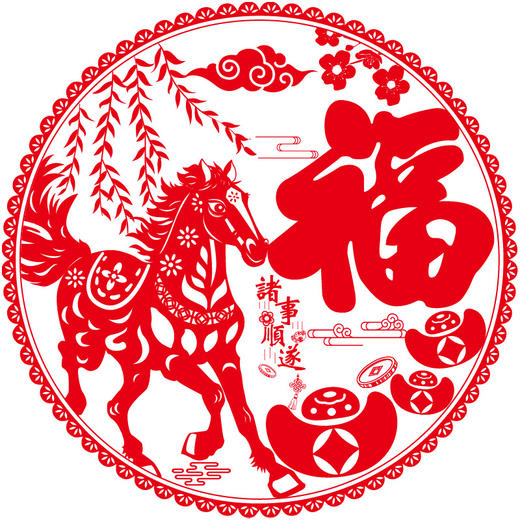 春节红色福字静电贴无胶窗花贴门贴2026新年装饰品防水玻璃剪纸贴 商品图4