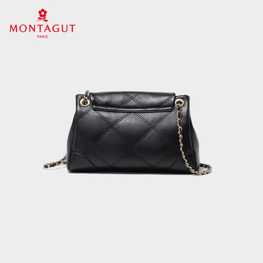 梦特娇女士时尚百搭链条包新款女款真皮单肩包送女友菱格包轻奢斜挎包 商品图3