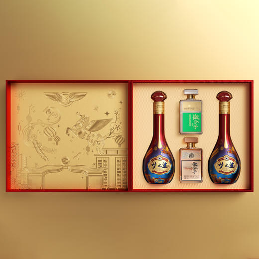洋河 梦之蓝马年新春礼盒 40.8度260mLx2瓶 商品图1