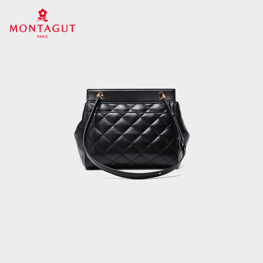 梦特娇女士时尚链条包新款真皮女款百搭单肩包轻奢经典菱格包斜挎包 商品图3