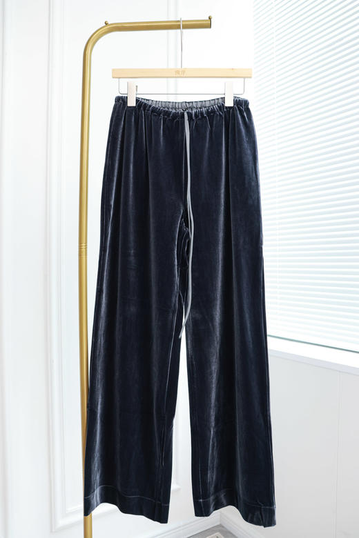 极简流光垂感丝绒裤 商品图2