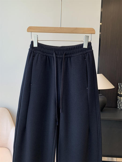 一条可以过动的 加绒加厚醋酸羊毛弯刀牛仔裤&阔腿裤 商品图1