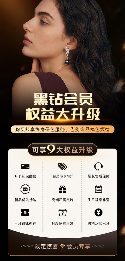 黑钻会员，一次升级，终身保色 商品图1