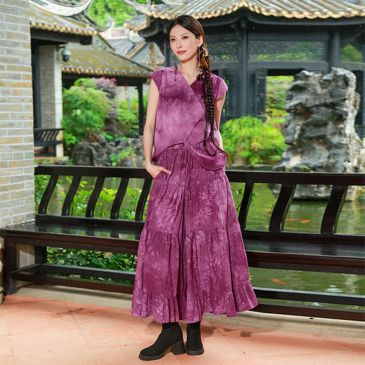 【2026春季上新】浮岚霞绮扎染阔腿裤 | 现货加急发 商品图3