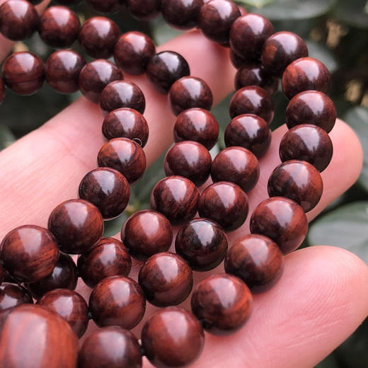 【青山特惠】0.8*108颗海黄紫油梨满纹手串 h114 商品图4