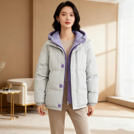 斯辰唯佳SCWJ情侣款假两件三防棉服 商品图3