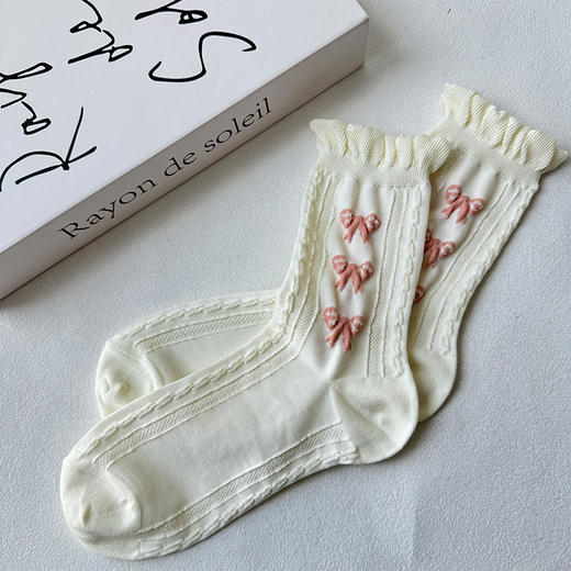 基础反织小花女袜-简约-纪念日百货门店同款169152229 商品图1