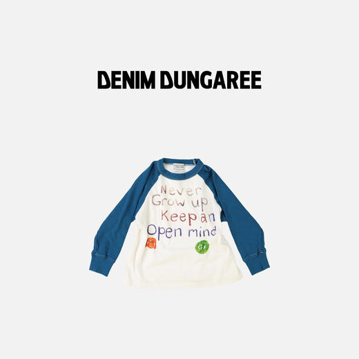 DD日本童装 DENIM DUNGAREE 棉质针织小狗长袖T恤 商品图0