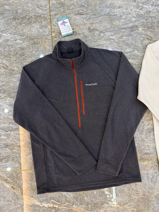 日单正品 Mont-bell美山情侣款半拉链内胆保暖立领抓绒衣，
尺码：SMLXL 商品图1