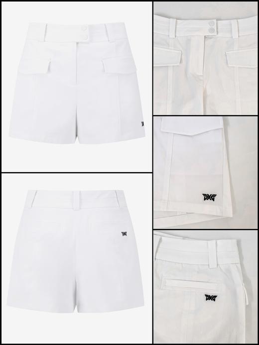 PG家春夏女士翻袋装饰三色短裤来啦！渠道高品质❗️客供原厂面料，韧性足弹力感好，从质感到版型到面料都妙不可言，真正的穿上离不开，这款短裤绝对是刚需！！要多舒服就多舒服👍👍夏天真的可以天天穿的程度！ 商品图3