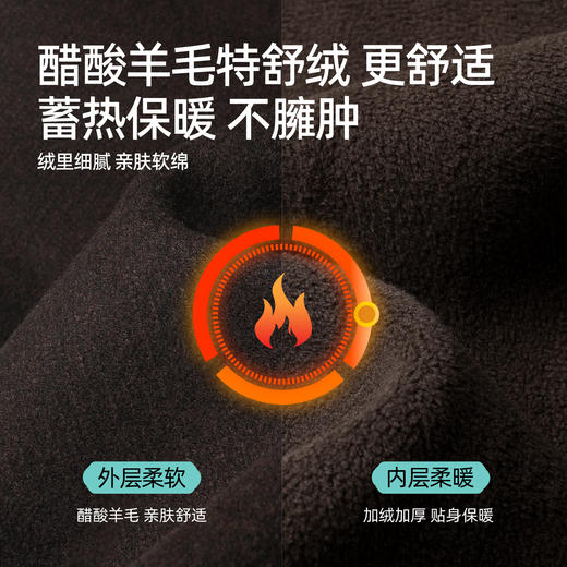 【即将下架！羊毛-加绒-直筒裤】逸阳冬加绒加厚醋酸羊毛高腰通勤休闲裤1916 商品图1