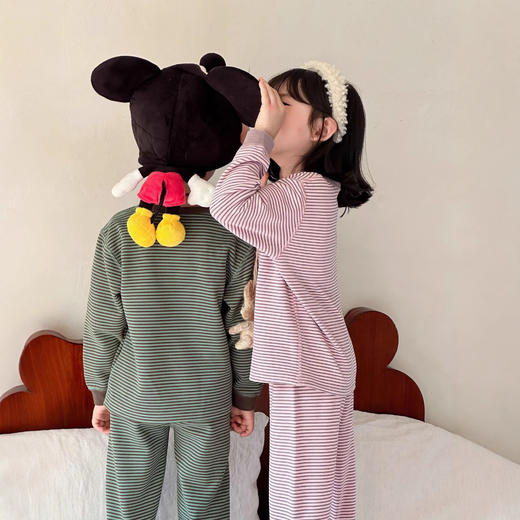 【59元起2套】7A抗菌羊毛蚕丝保暖套装秋冬复古系儿童家居服 商品图3