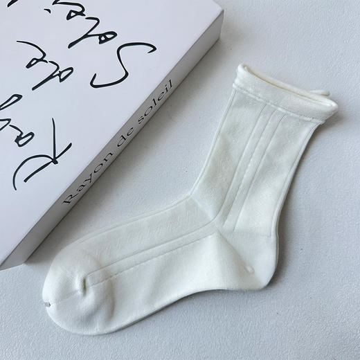 基础百搭纯色女中筒袜-简约-纪念日百货门店同款169446876 商品图5