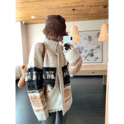 <曾小咸推荐>现货秒杀 ！微信超特价！费尔岛翻领毛衣外套 日常219.99 立减120 秒杀99.99！！ 商品图4