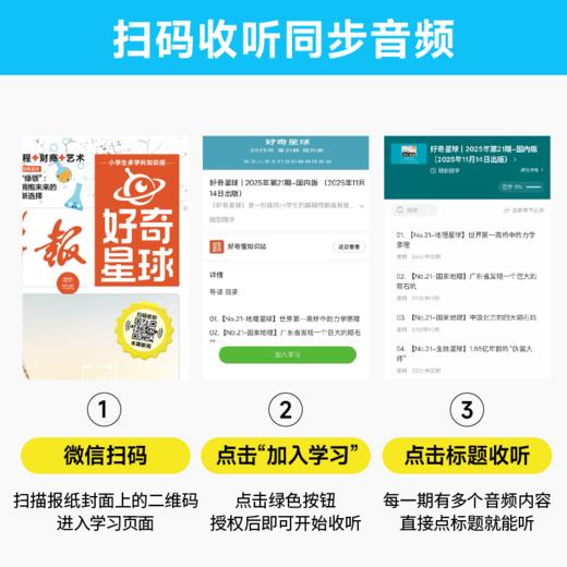 【赠小创客】《少年先锋报·好奇星球》（国际+国内版）6-12岁小学生解释性新闻报 每月2期4份，全年48份 商品图2