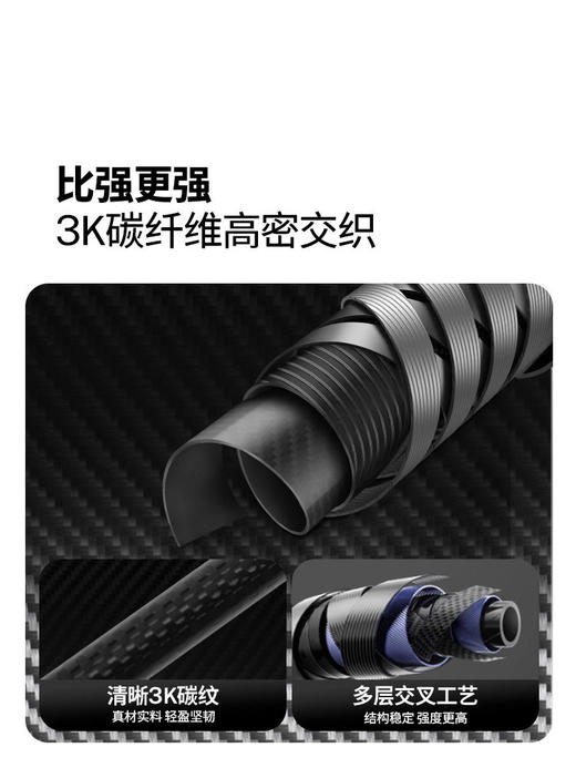 牧高笛征途碳纤维碳素超轻伸缩成人儿童女专业户外徒步登山杖手杖 商品图1