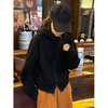 【时尚连帽双拉链卫衣】时尚春秋新款 加绒开衫外套 学生减龄上衣洋气外套 商品缩略图2