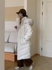 【YW】无忧购大毛领冬季50绒羽绒服女加长款过膝加厚收腰外套6611 商品缩略图4