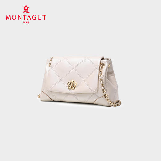 梦特娇女士时尚百搭链条包新款女款真皮单肩包送女友菱格包轻奢斜挎包 商品图7